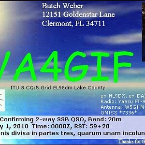 WA4GIF QSL