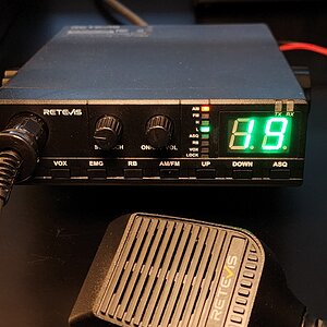 retevis mb2 cb on the desk