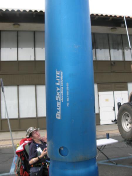 portable aluminum mast