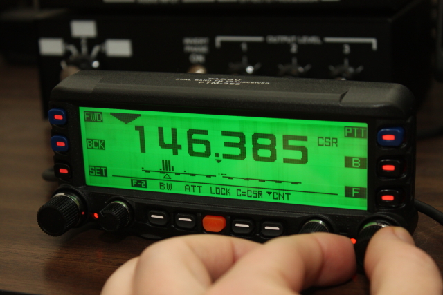 Single band scope cursor frequency movement